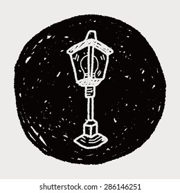 street lamp doodle