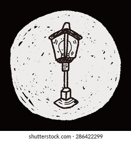 street lamp doodle