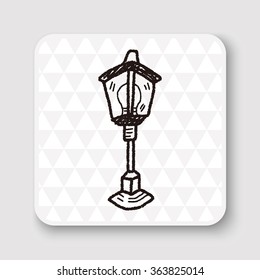 street lamp doodle