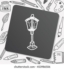 street lamp doodle