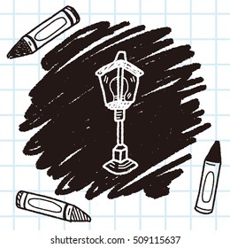 street lamp doodle