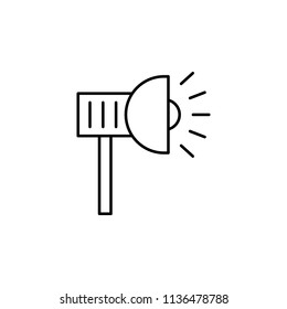 street lamp. Element of job lighting icon for mobile concept and web apps. Thin line street lamp can be used for web and mobile on white background