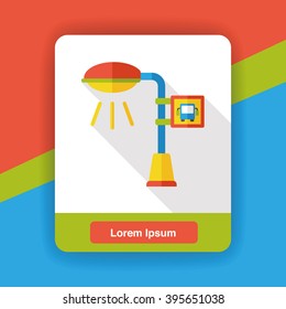 street lamp flat icon