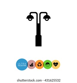 Street lamp icon
