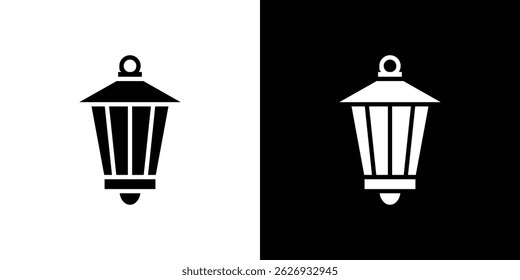 Street lamp icon concept, vector illustration