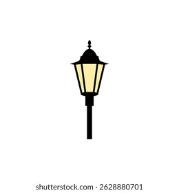 Street lamp icon design isolated on white background