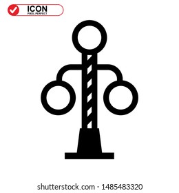 Street Lamp icon isolated sign symbol vector illustration - high quality black style vector icons
