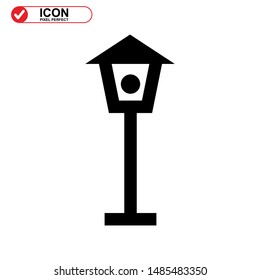 Street Lamp icon isolated sign symbol vector illustration - high quality black style vector icons
