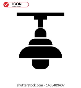 Street Lamp icon isolated sign symbol vector illustration - high quality black style vector icons
