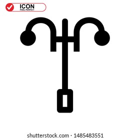 Street Lamp icon isolated sign symbol vector illustration - high quality black style vector icons
