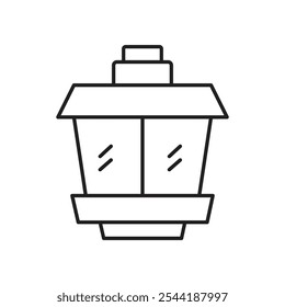 Street lamp icon. isolated vector icon.