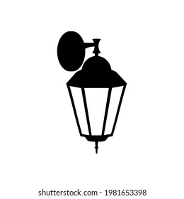 Street lamp icon. Lantern icon. Street concept. Can be used for advertising and banner purposes. Vector EPS 10.