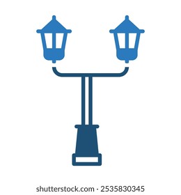 Street Lamp icon line vector illustration