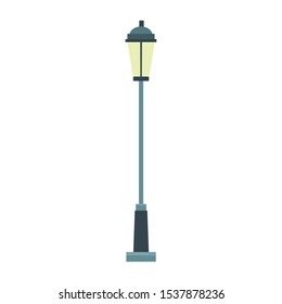 street lamp icon over white background, vector illustration