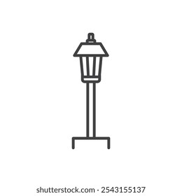 Street lamp icon set. vector illustration.