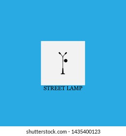street lamp icon sign signifier vector