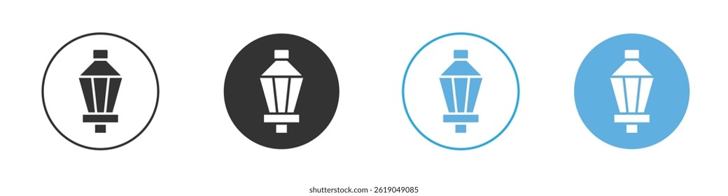 Street lamp icon simple flat vector icon pack