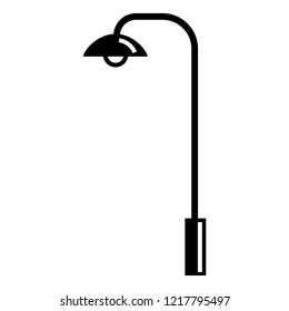 Street lamp icon. Simple illustration of street lamp vector icon for web design isolated on white background