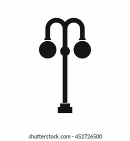 Street lamp icon in simple style. Light symbol isolated vector illustration