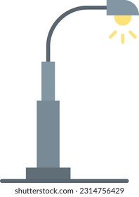 Street Lamp icon vector image. Suitable for mobile application web application and print media.