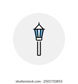 Street Lamp icon vector stock illustration