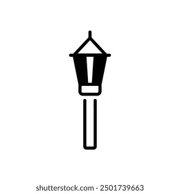 Street Lamp icon vector stock illustration