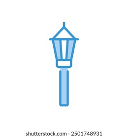 Street Lamp icon vector stock illustration