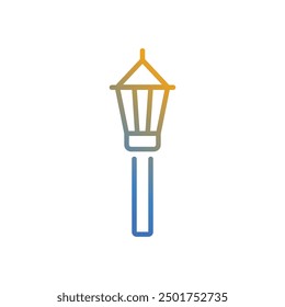 Street Lamp icon vector stock illustration