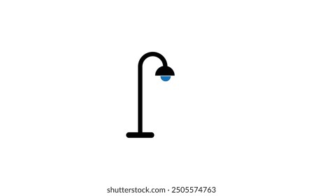 street lamp illustration design for Logo or for design