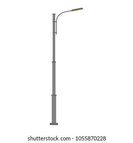 Street lamp isolated on white background. Vector illustration