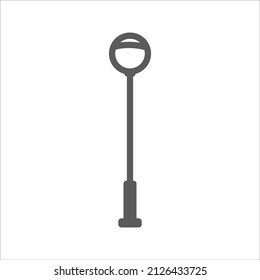 Street Lamp Light Pole Simple Line Icon