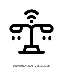 street lamp line icon. vector icon for your website, mobile, presentation, and logo design.