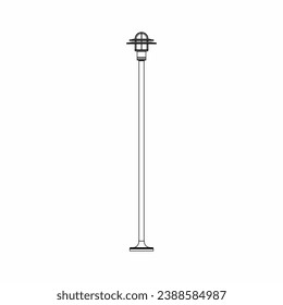 Street Lamp, Street lamp outline, Pillar lamp