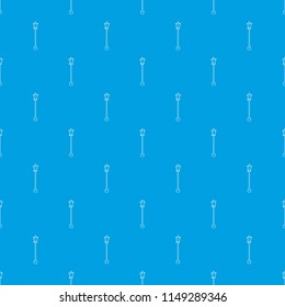 Street lamp pattern vector seamless blue repeat for any use