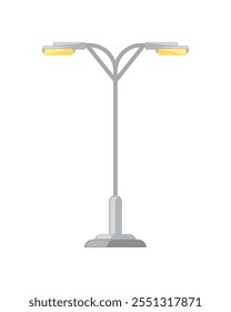 street lamp post urban infrastructure isolated icon