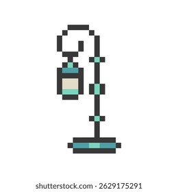 street lamp retro pixel art