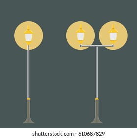 street lamp vector