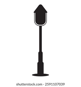 Street lamp vector art illustration.