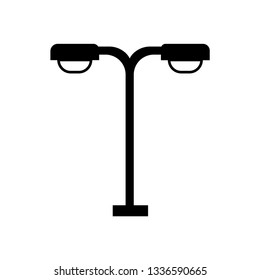 Street lamp vector icon. 