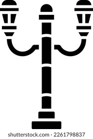 Street Lamp vector icon. Can be used for printing, mobile and web applications.