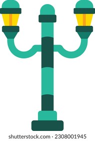 Straßenlaterne, Vektorsymbol. Kann für Druck-, Mobil- und Web-Anwendungen verwendet werden.