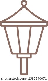 Street Lamp vector icon. Can be used for printing, mobile and web applications.