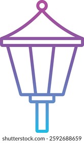 Street Lamp vector icon. Can be used for printing, mobile and web applications.