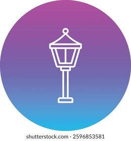 Street Lamp vector icon. Can be used for printing, mobile and web applications.