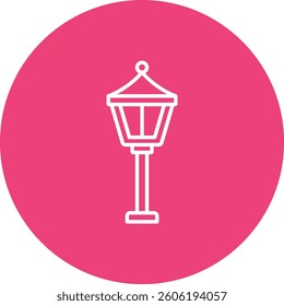Street Lamp vector icon. Can be used for printing, mobile and web applications.