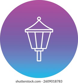 Street Lamp vector icon. Can be used for printing, mobile and web applications.