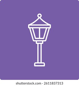 Street Lamp vector icon. Can be used for printing, mobile and web applications.