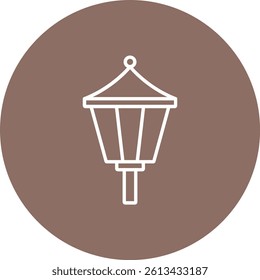 Street Lamp vector icon. Can be used for printing, mobile and web applications.