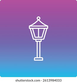Street Lamp vector icon. Can be used for printing, mobile and web applications.