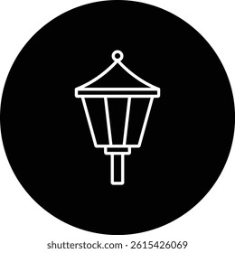 Street Lamp vector icon. Can be used for printing, mobile and web applications.